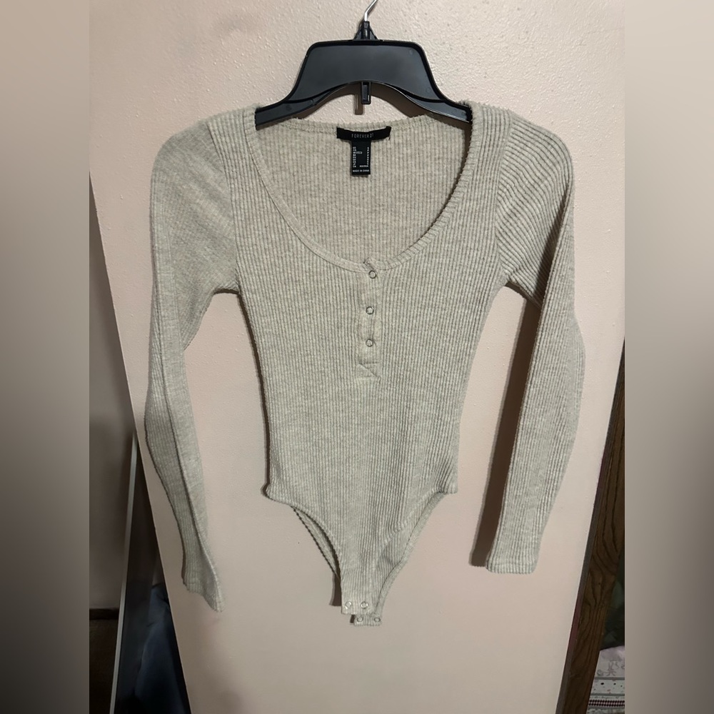 Forever21 Body suit tan size small